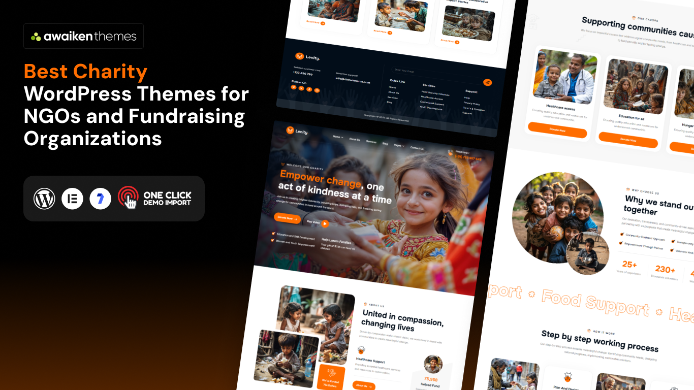 Best Charity WordPress Themes for NGOs and Fundraising Organizations