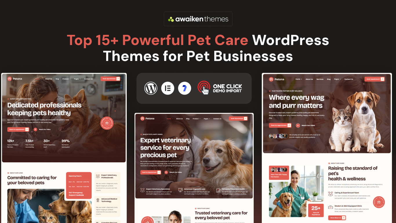 Pet Care WordPress Themes