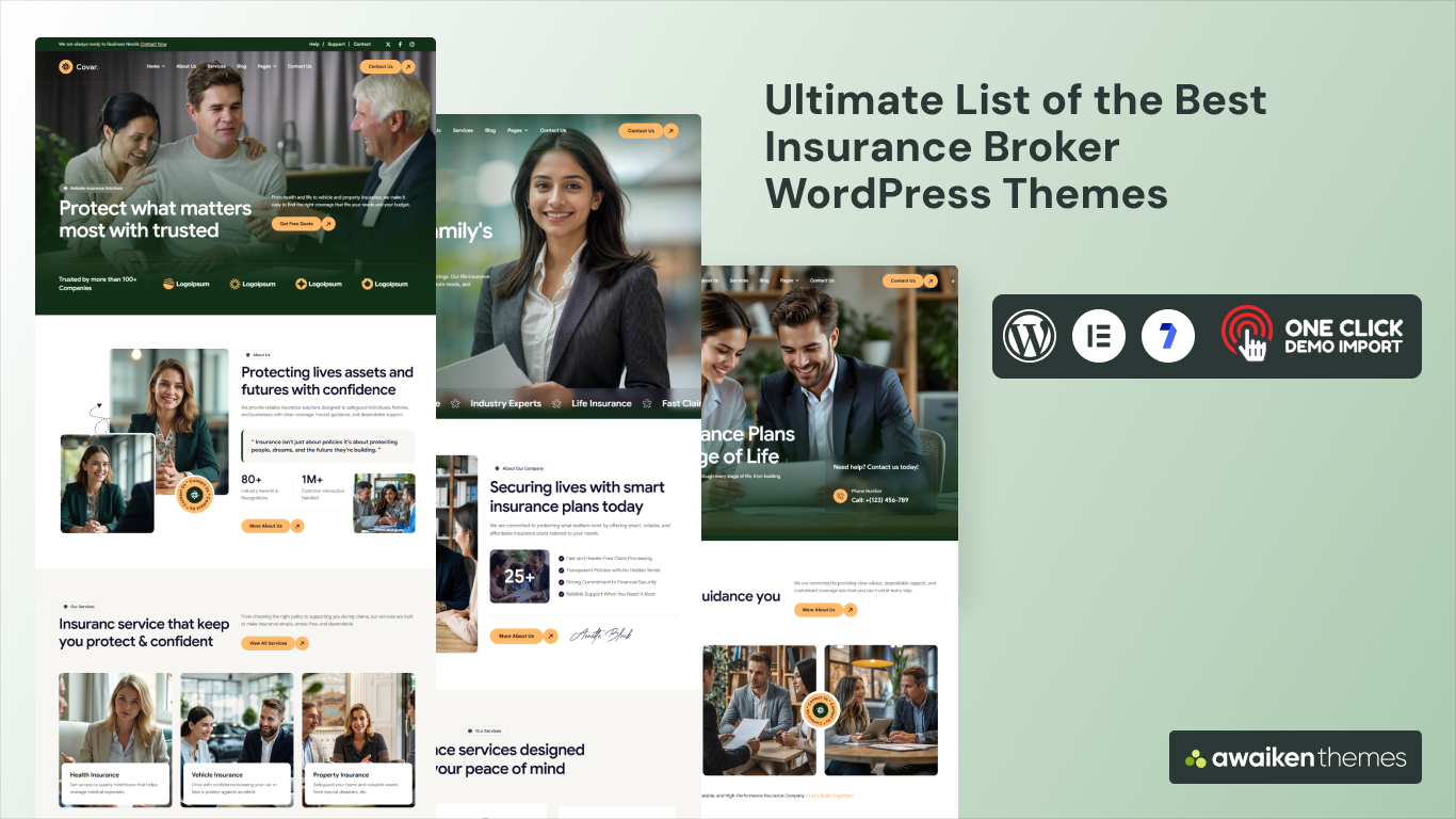 Ultimate List of the Best Insurance Broker WordPress Themes