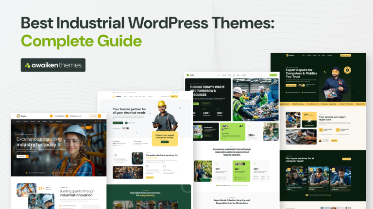 Best Industrial WordPress Themes: Complete Guide for 2026
