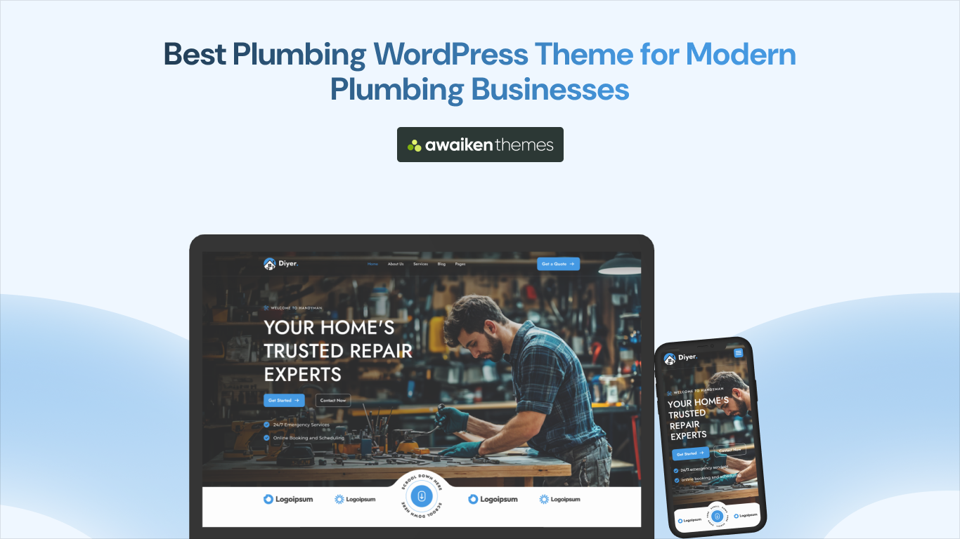 Best Plumbing WordPress Theme for Modern Plumbing Businesses
