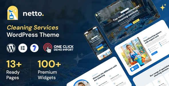 Netto - Cleaning Services WordPress Theme