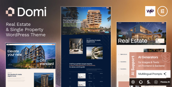 Domi – Real Estate & Single Property WordPress Theme