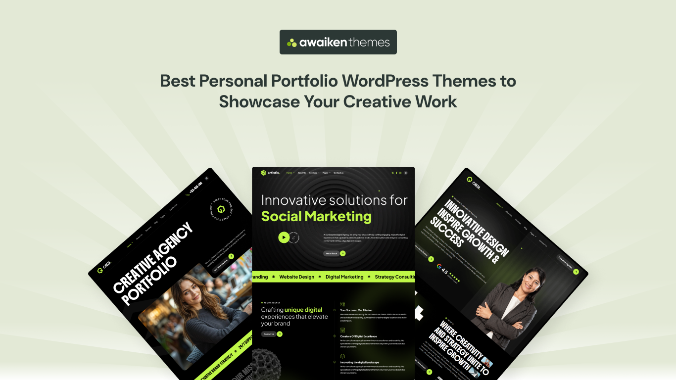 Personal Portfolio WordPress Themes
