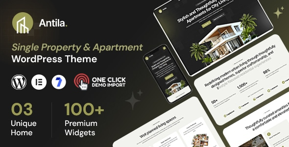 Antila – Single Property & Apartment WordPress Theme
