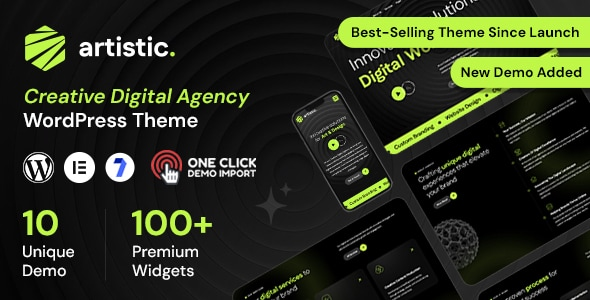 Artistic – Digital Marketing And Creative Portfolio WordPress Theme