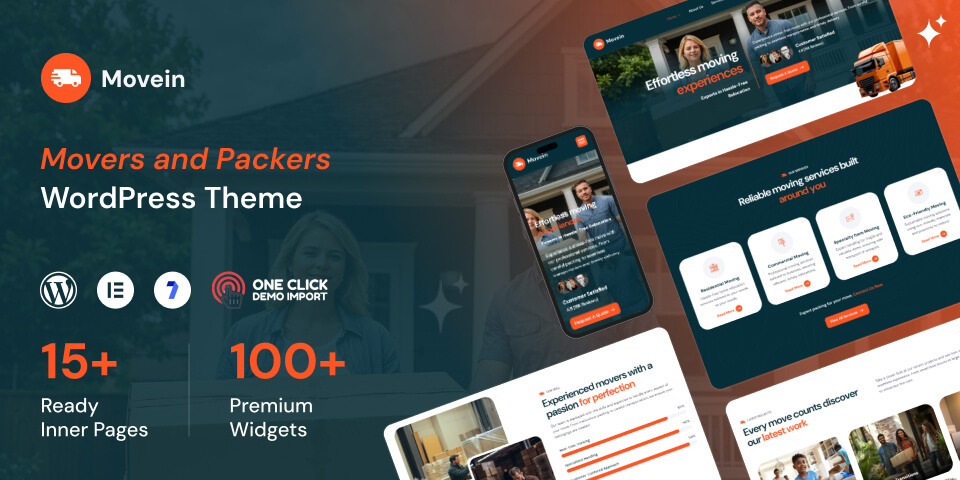 Movein - Movers & Packers WordPress Theme