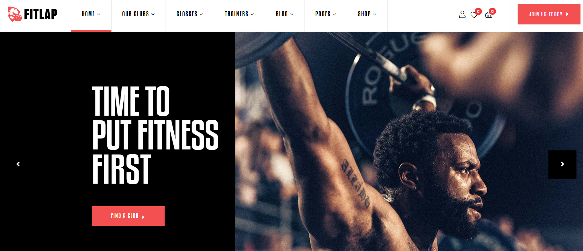 Fitlap – Gym & Fitness Club WordPress Theme