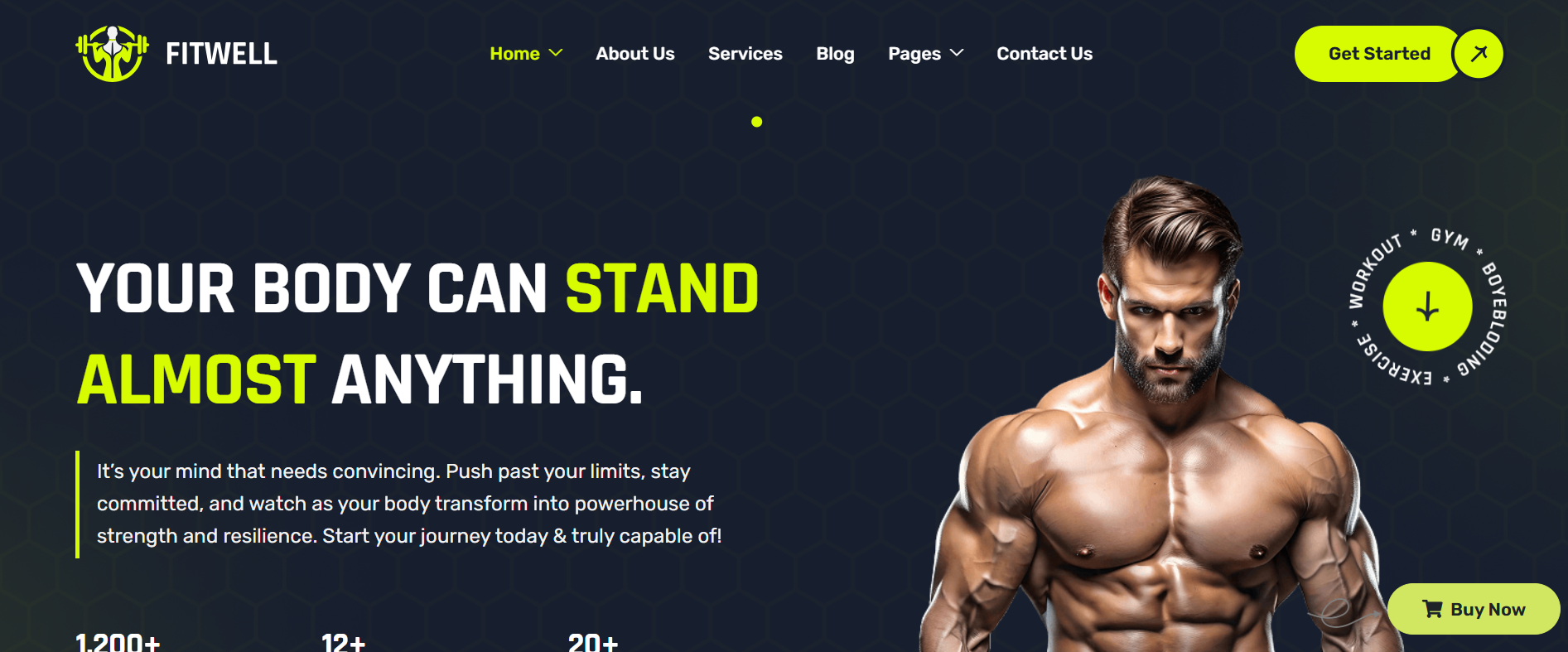 Fitwell – Fitness and Gym WordPress Theme
