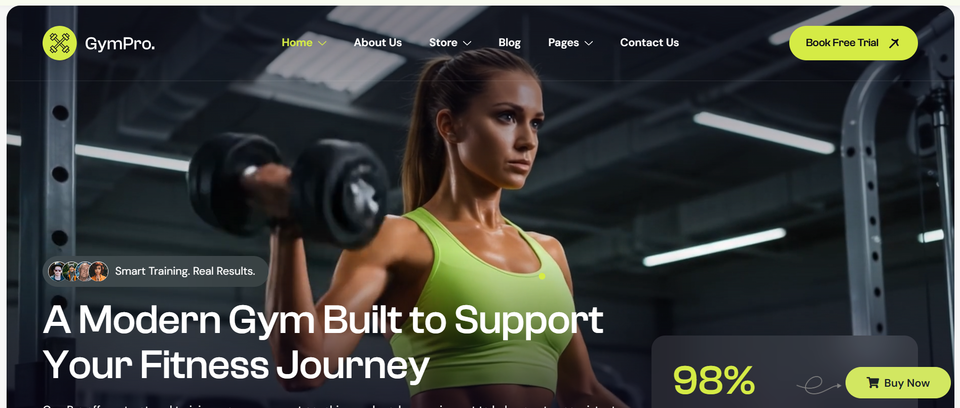 Gympro – Gym and Fitness WordPress Theme