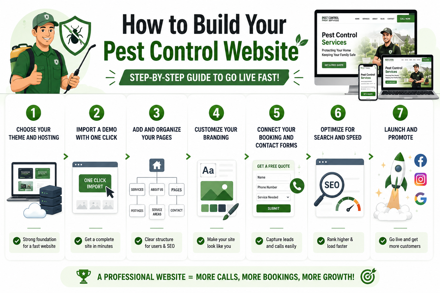 How to Build Your Pest Control Website Step-by-Step