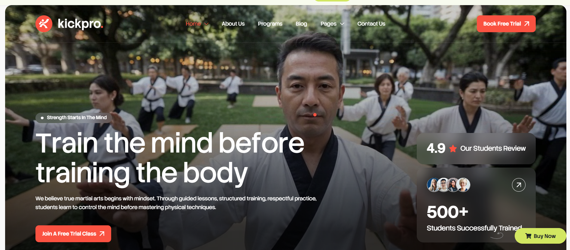 Kickpro – Karate & Martial Arts WordPress Theme