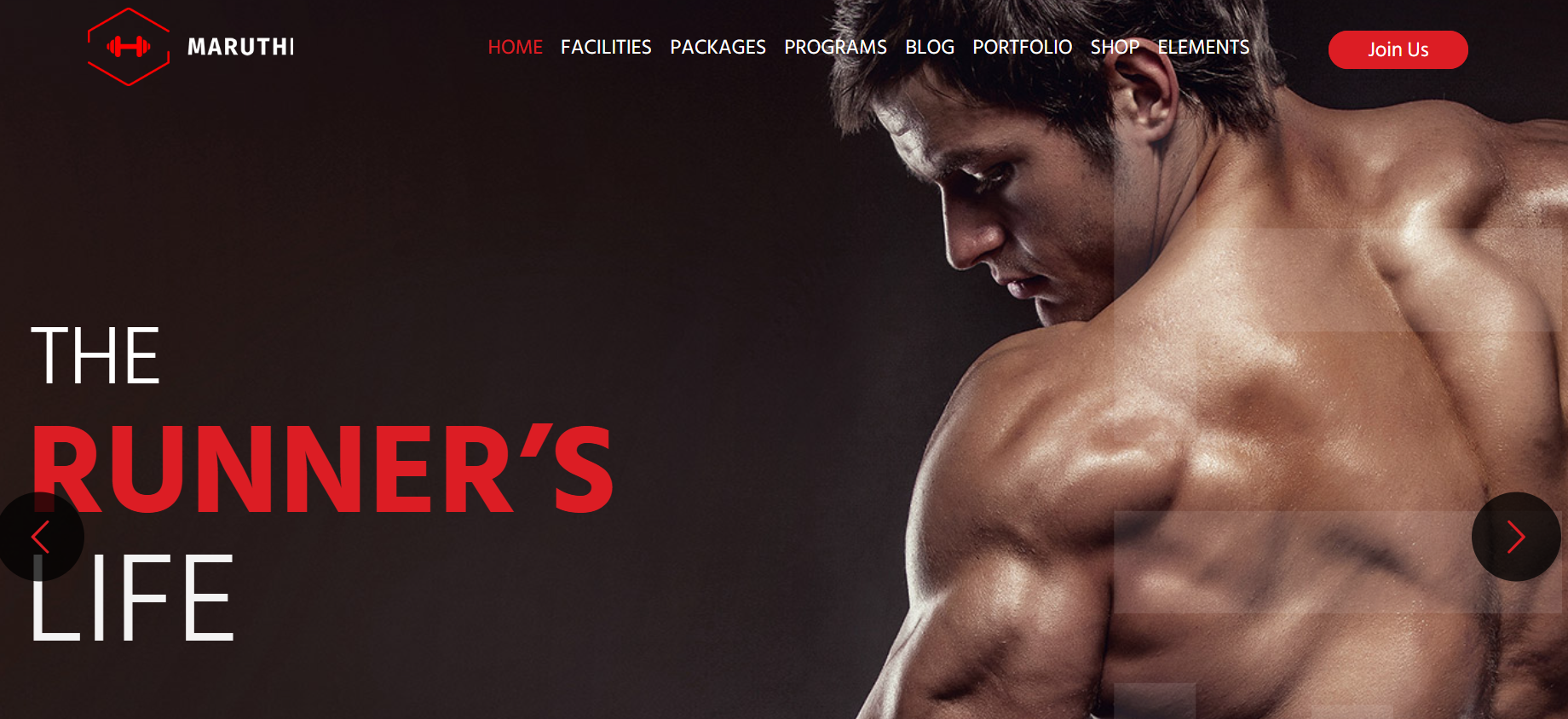 Maruthi Fitness WordPress Theme