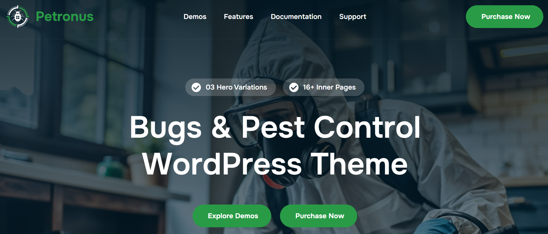 Petronus – Pest Control Theme WordPress