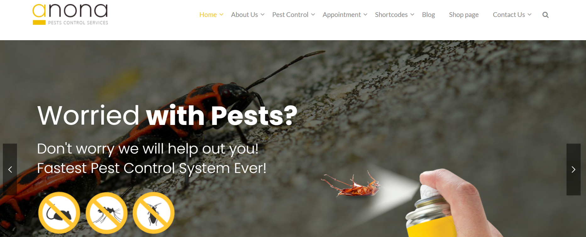 Anona – Pest Control WordPress Theme