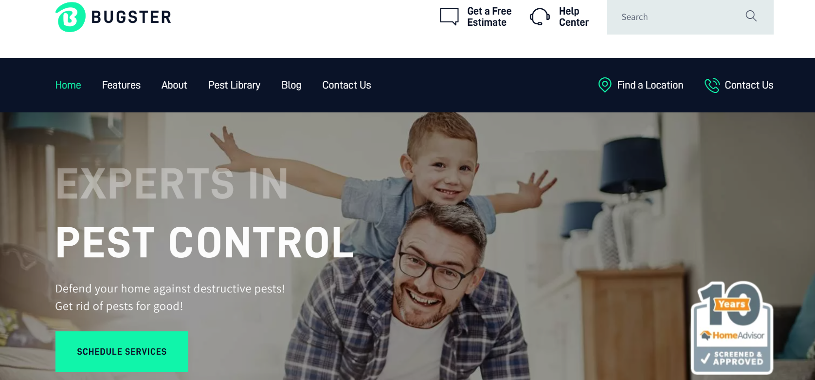 Bugster | Bugs & Pest Control WordPress Theme for Home Services