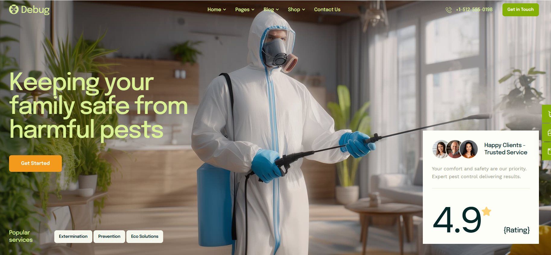 Debug – Insect Extermination & Pest Control WordPress Theme
