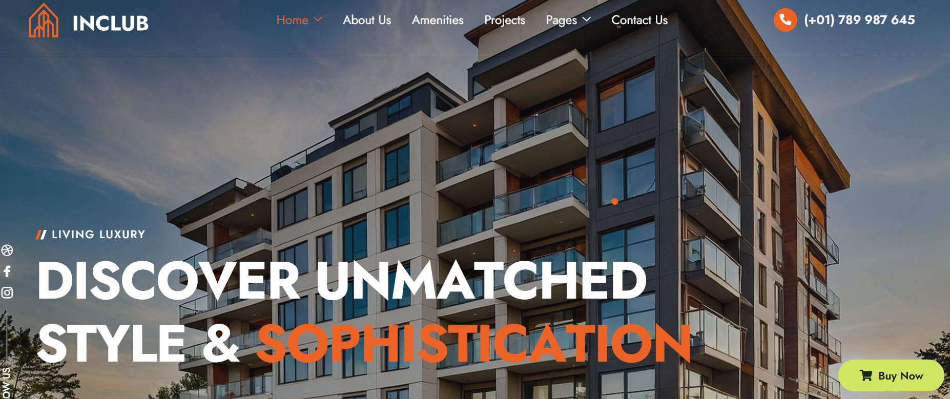 Inclub – Single Property WordPress Theme