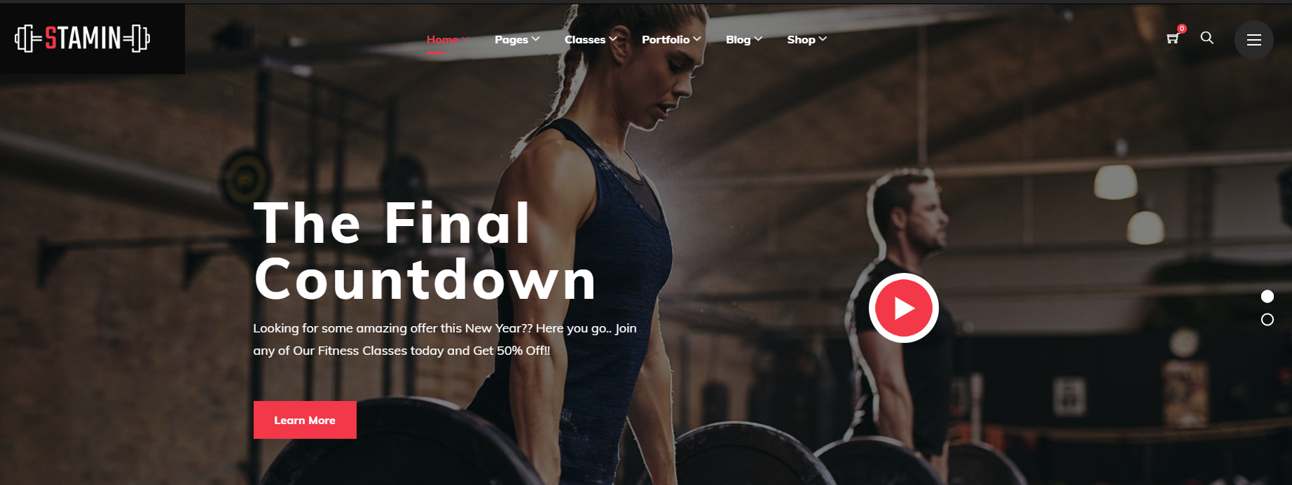 Stamin – Fitness and Gym WordPress Theme