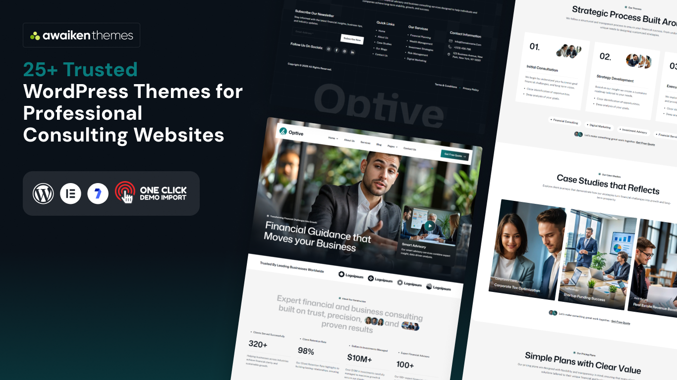 25+ Best WordPress Themes for Consultants