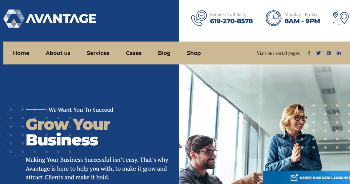 Avantage – Business Consulting WordPress Theme