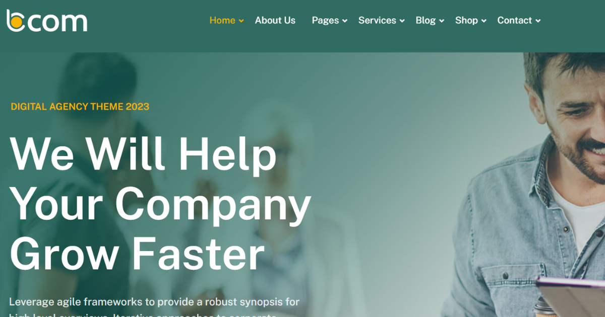 Bcom – Consulting Business WordPress Theme