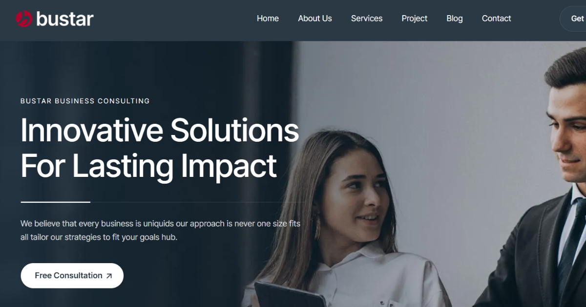 Bustar – Consulting Business WordPress Theme