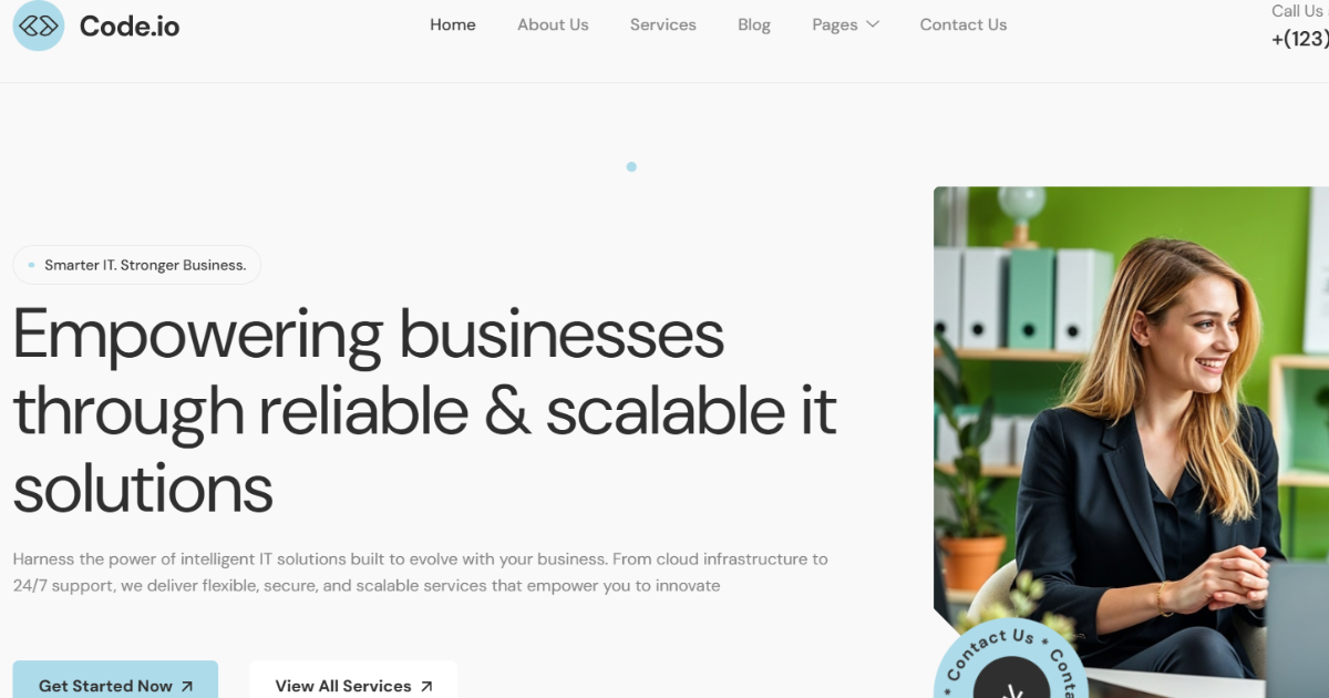 Codeio – IT Solution and Technology WordPress Theme