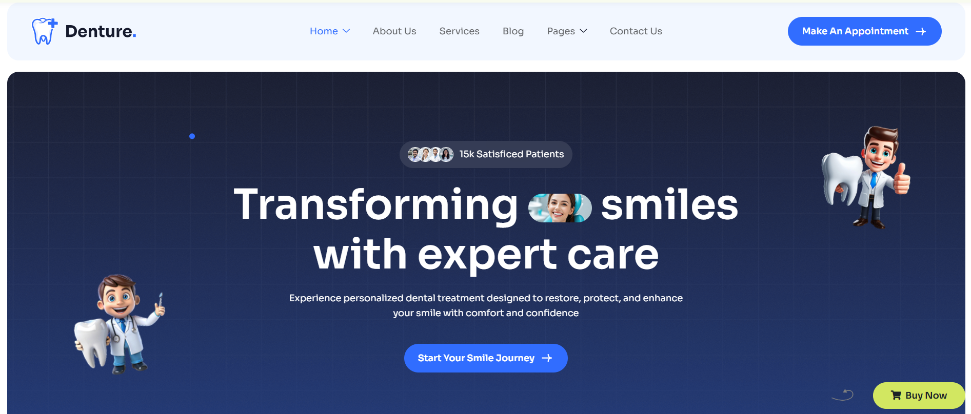 Denture – Dental Clinic WordPress Theme
