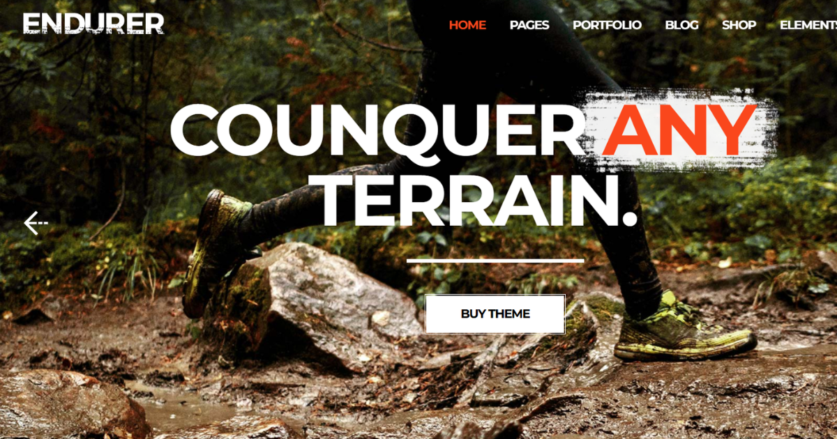 Endurer – Running Club and Sports WordPress Theme