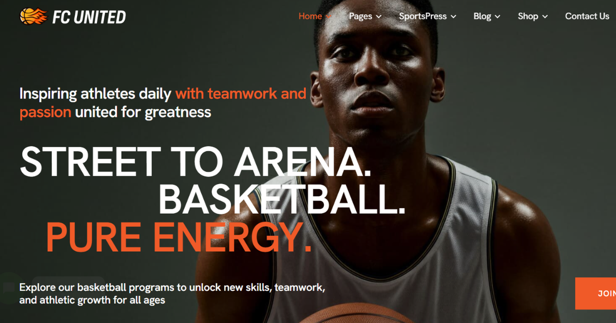 FC United – Football, Soccer & Sports WordPress Theme