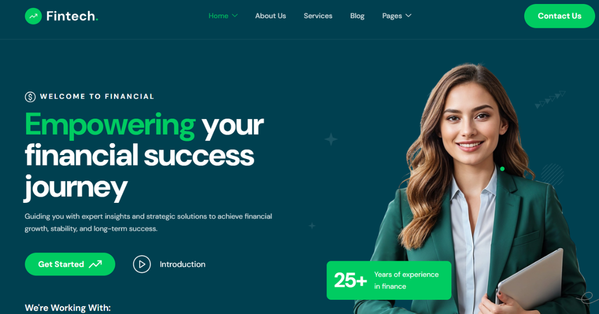 Fintech – Finance & Consulting WordPress Theme