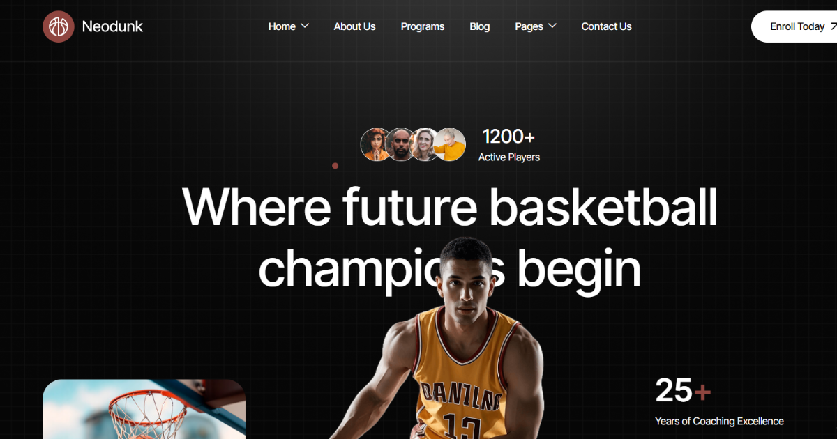 Neodunk – Sports & Basketball WordPress Theme