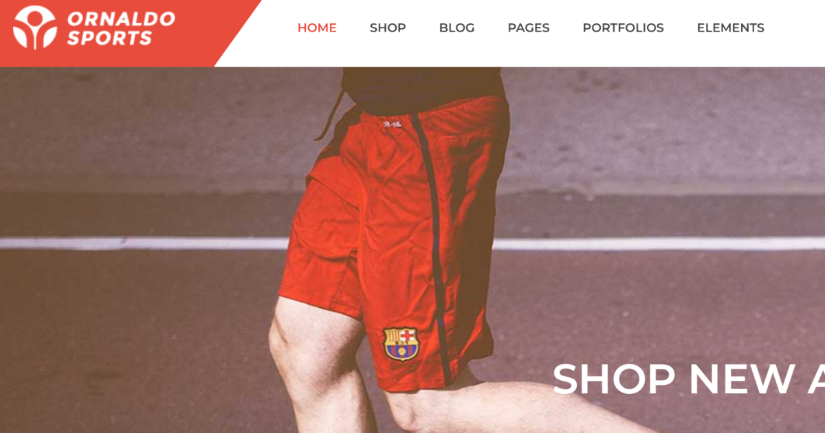 Ornaldo – Sport Shop WooCommerce WordPress Theme