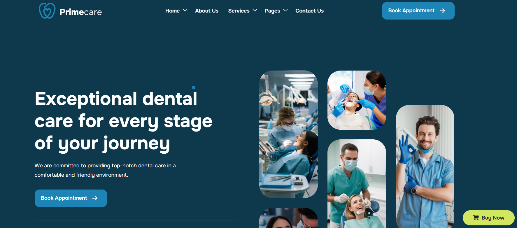 Primecare – Dentist WordPress Theme