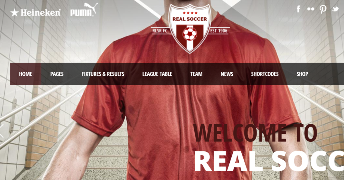 Real Soccer – Sport Clubs WordPress Theme