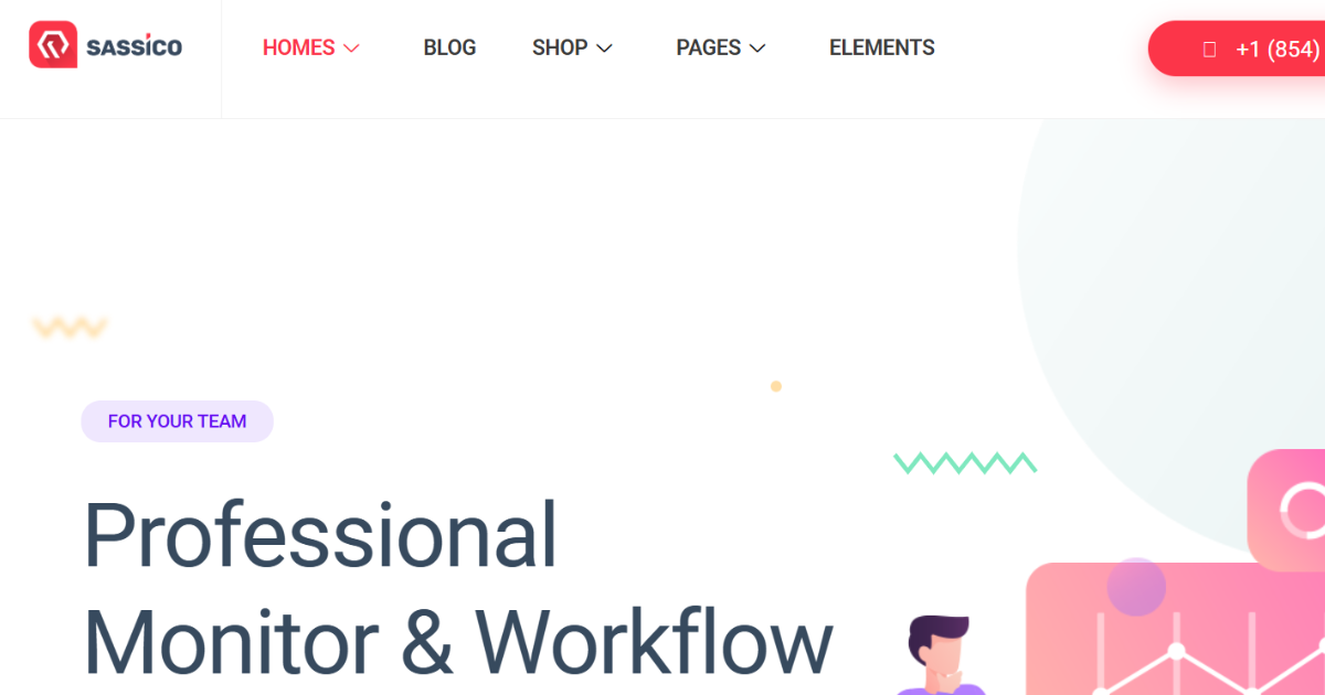 Sassico – SaaS Startup Multipurpose WordPress Theme