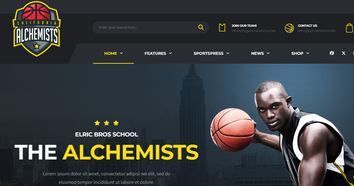 The Alchemists – Sports, eSports & Gaming Club and News WordPress Theme