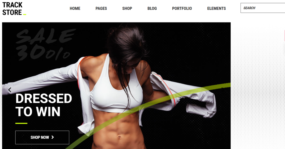 TrackStore – Sport Shop WordPress Theme