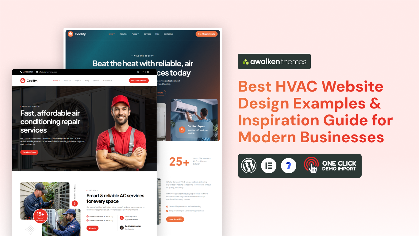 hvac website examples