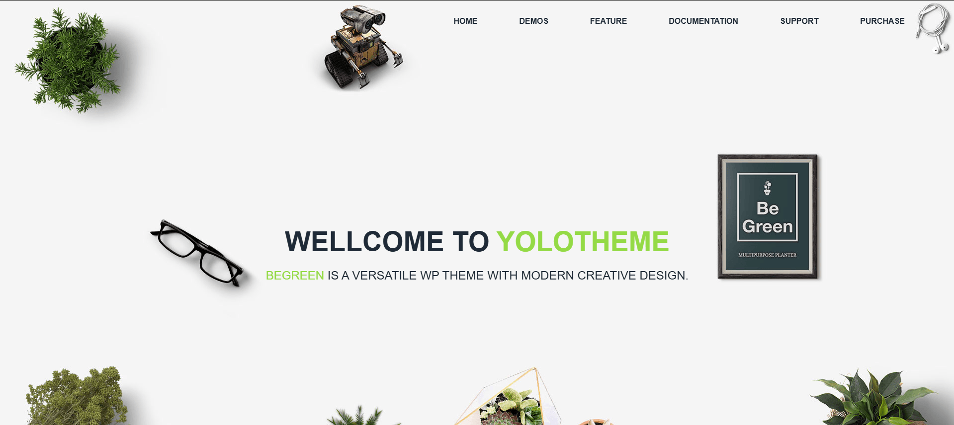 BeGreen - Planter, Landscaping & Gardening WordPress Theme