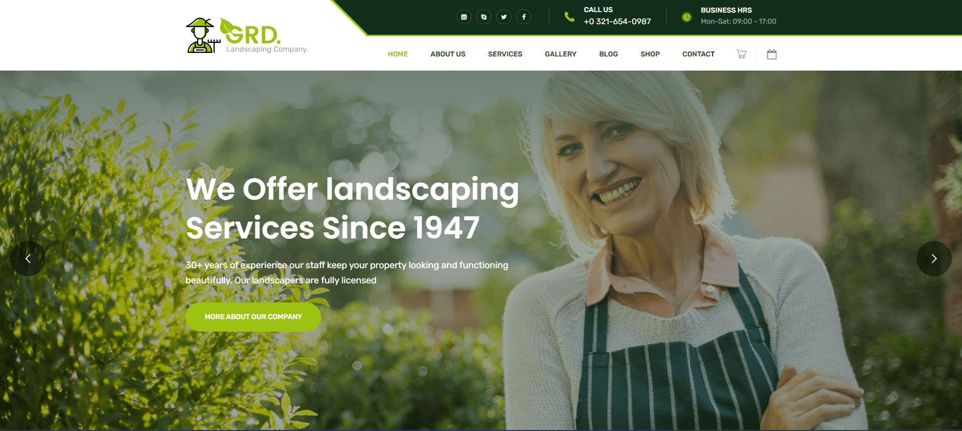 GRD - Garden & Landscaper WordPress Theme