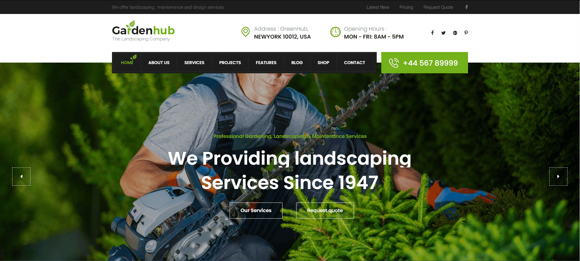 Garden Hub - Lawn & Landscaping WordPress Theme