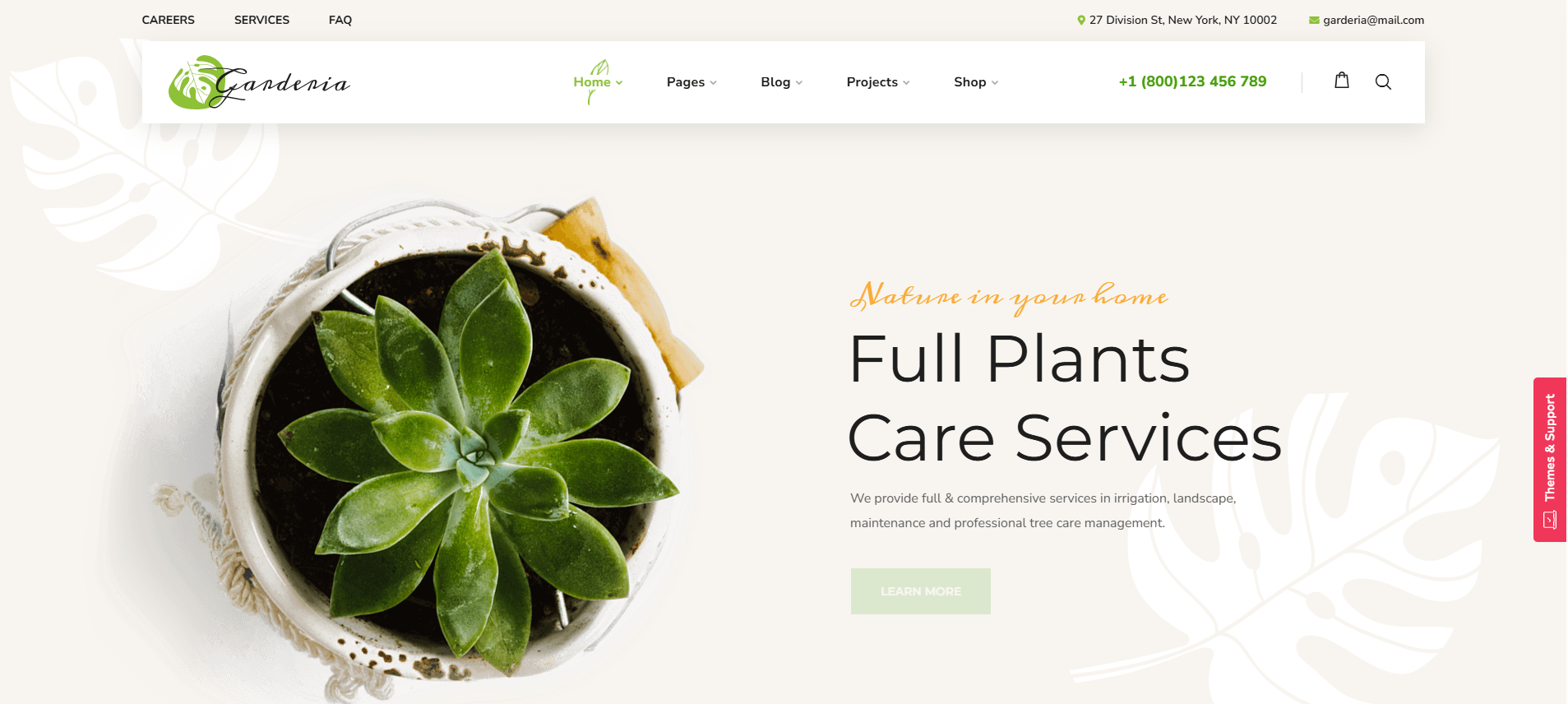 Garderia - Landscaping & Gardening WordPress Theme