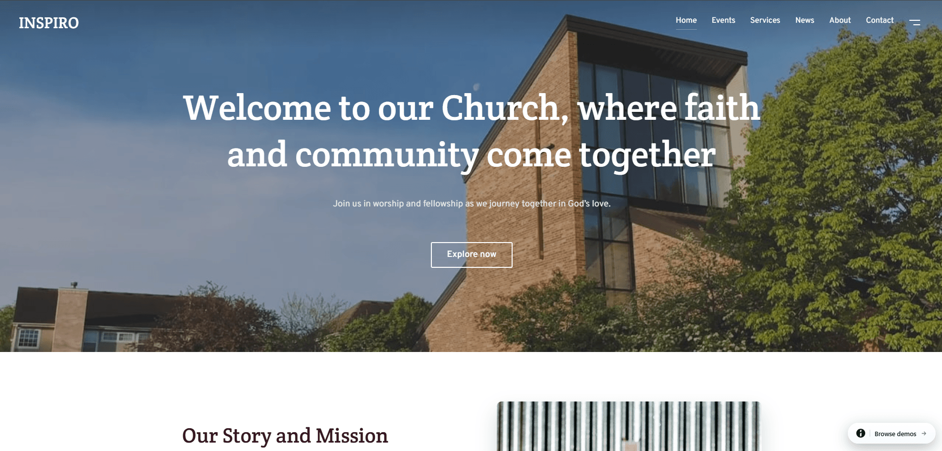 Inspiro Premium - Church Starter Site