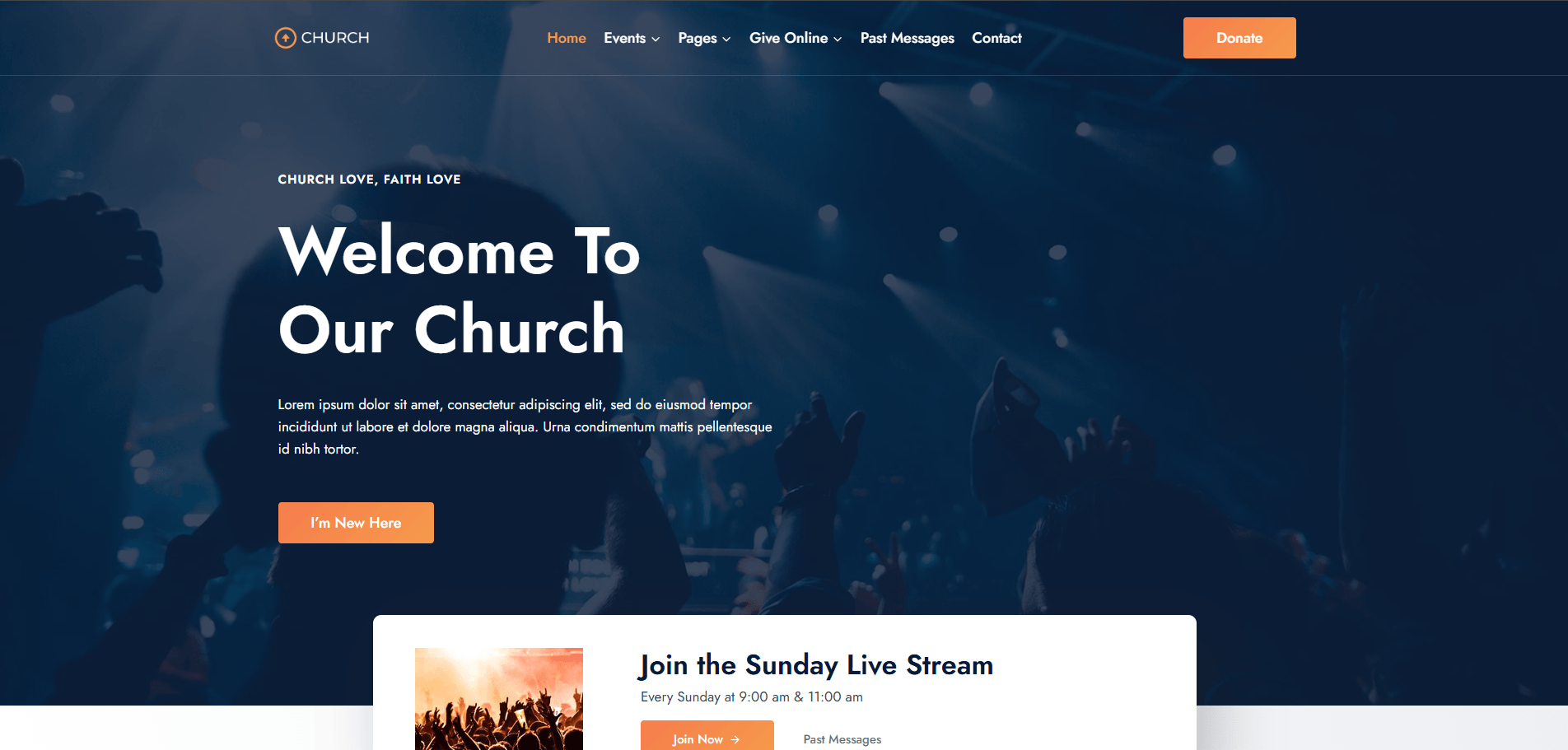 Kadence WP Church Starter Template