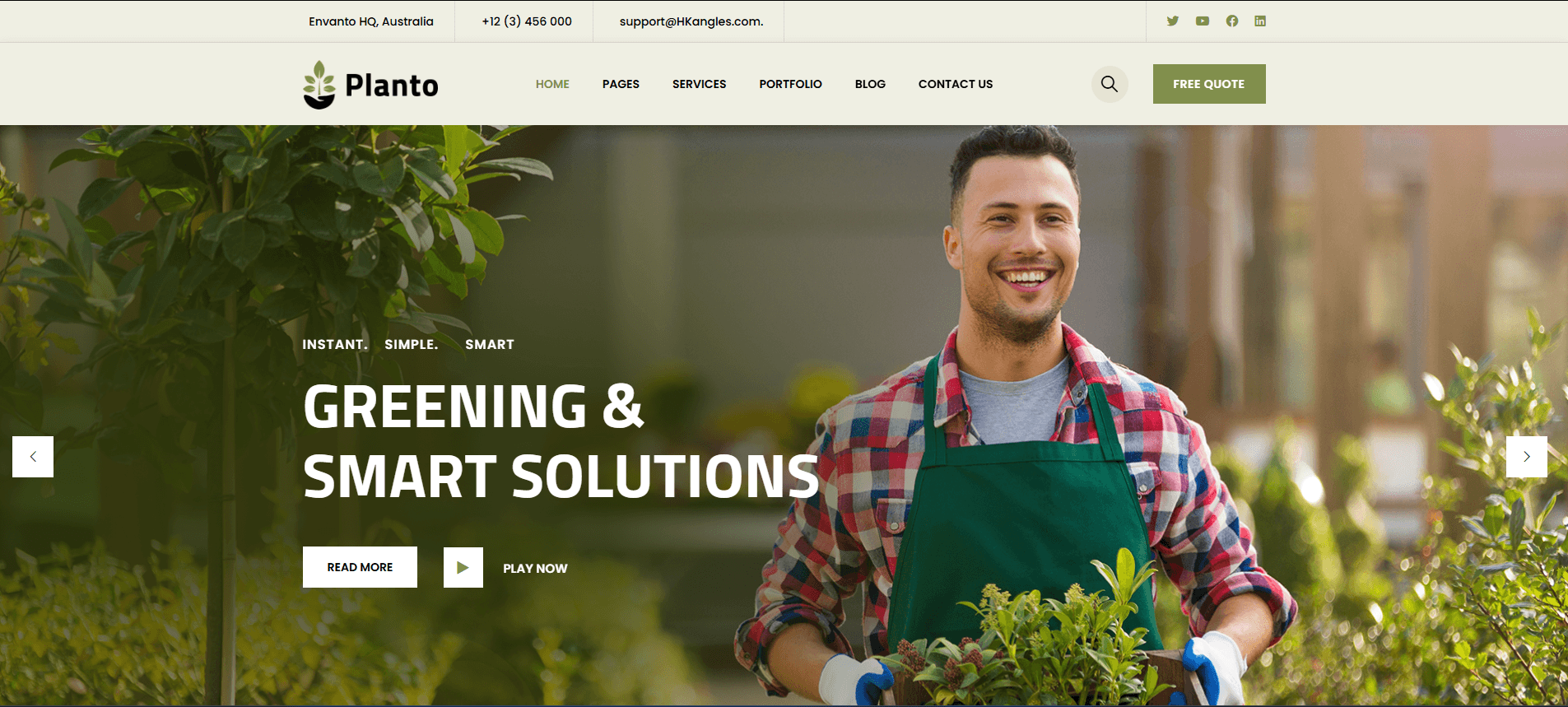 Planto - Landscape & Gardening WordPress Theme