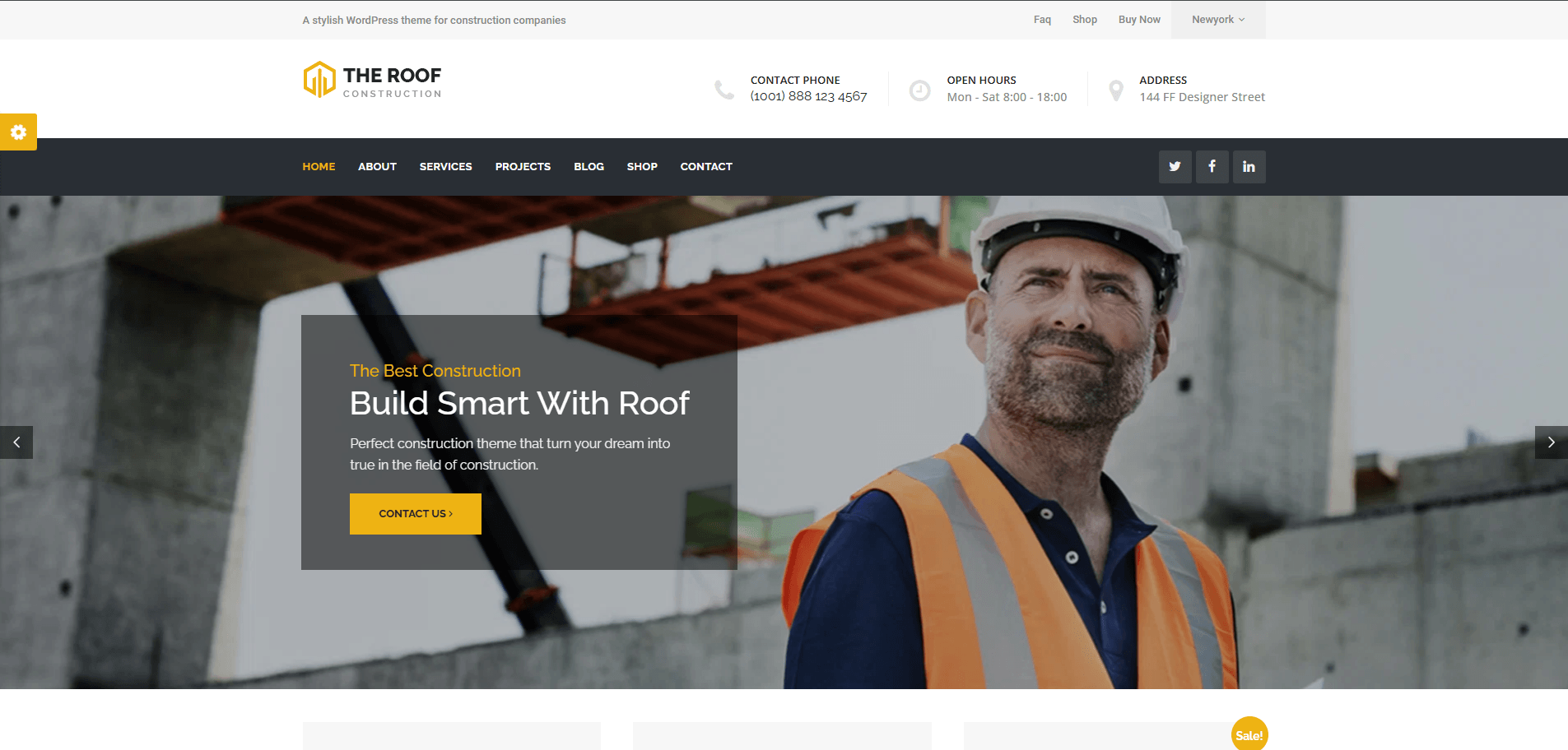 Roof - Construction Business WordPress Theme