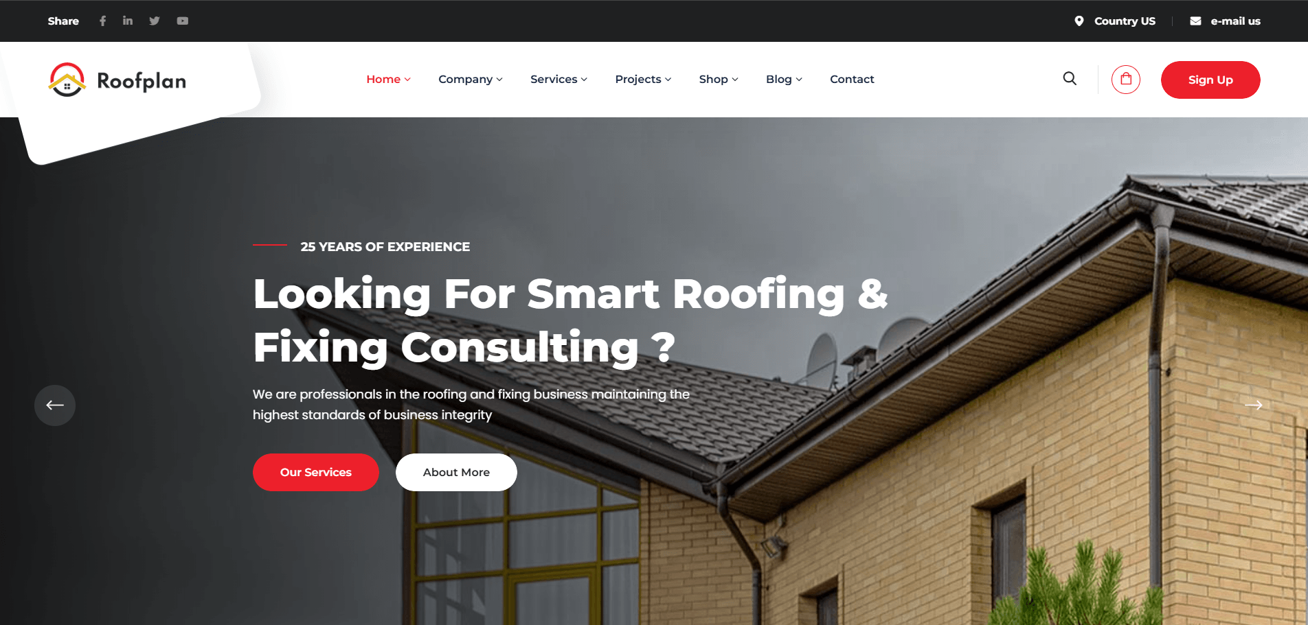 Roofplan - Roofing Services WordPress Theme + RTL