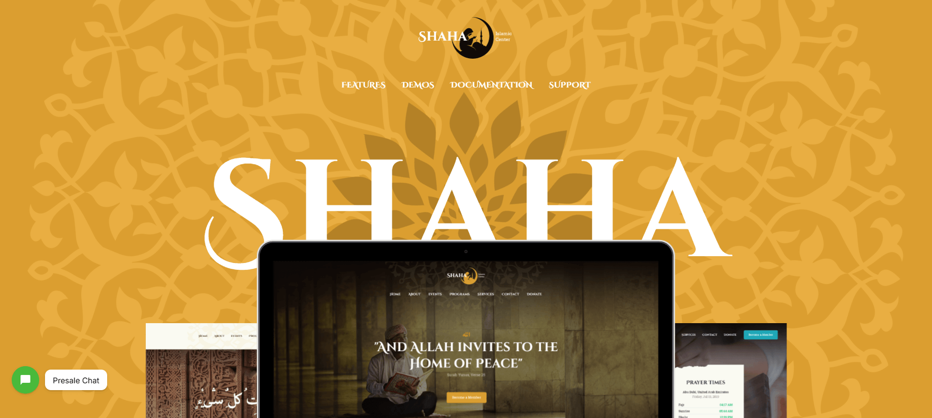 Shaha - Islamic Centre WordPress Theme